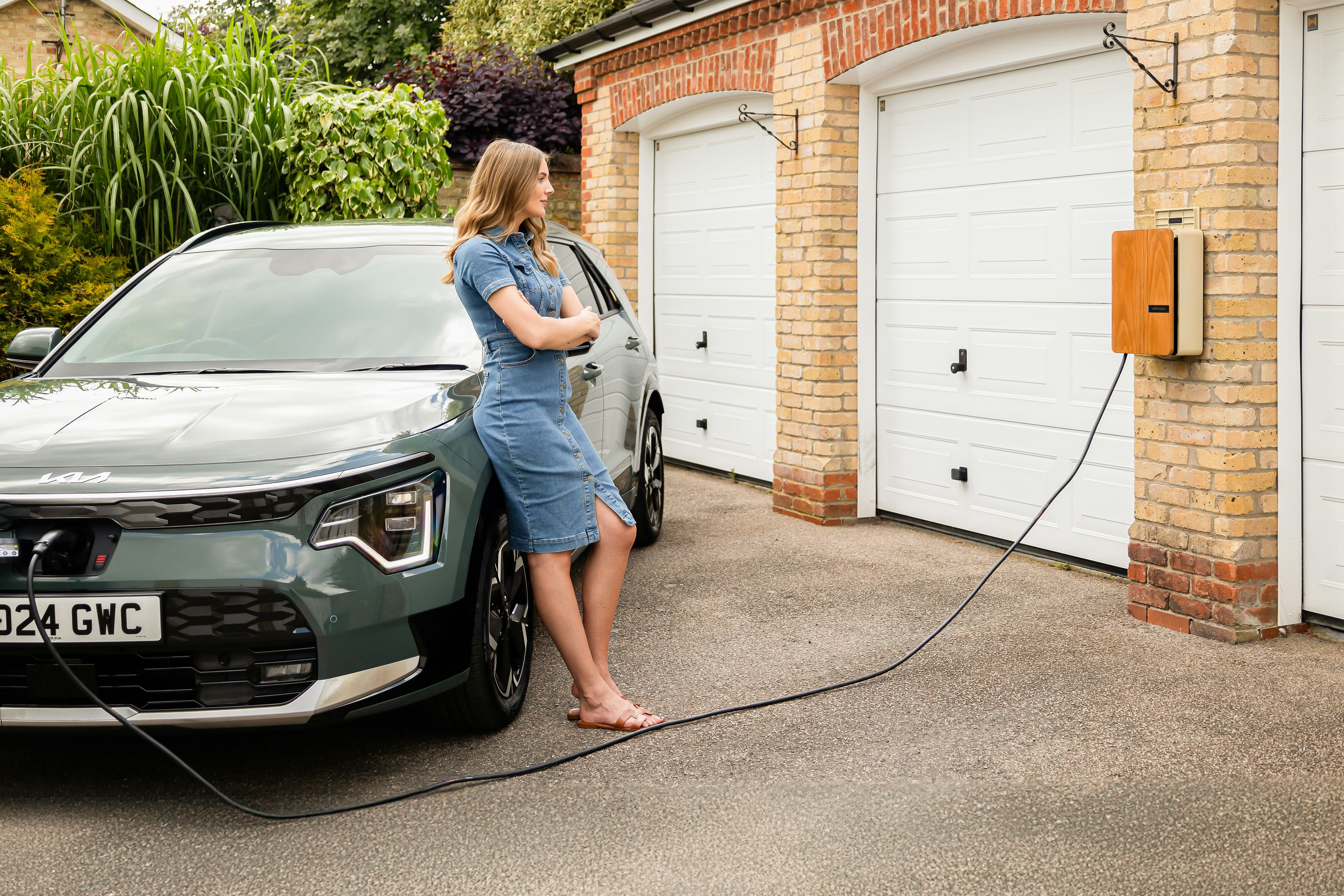 EV charger installed at a UK home